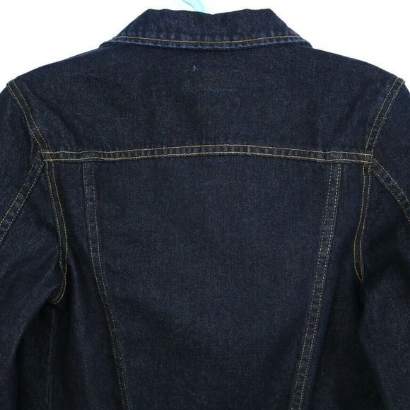 Angels Cropped Trucker Jean Jacket Coat Denim M‎ Medium - Picture 11 of 11